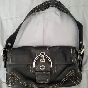 Coach Black Leather Bag